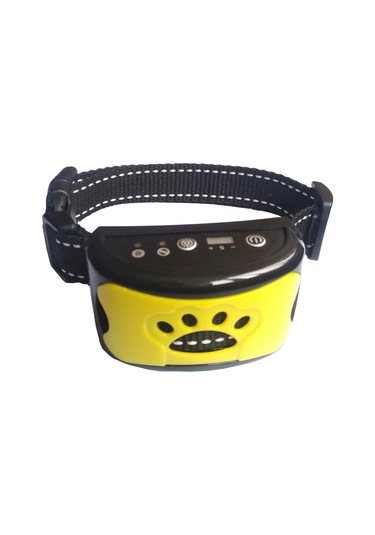 Dianziye Akıllı Tanı Ve Otomatik Kilitleme Özellikli Şişirici Engelleme Cihazı - Şarj Edilebilir, Su Geçirmez, Titreşimli Köpek Eğitimi Aleti Parlak Siyah