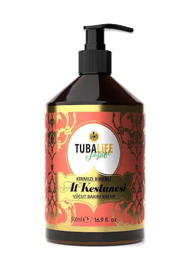 Tubalife Kırmızı Biberli At Kestanesi Vücut Bakım Jeli 500 ML