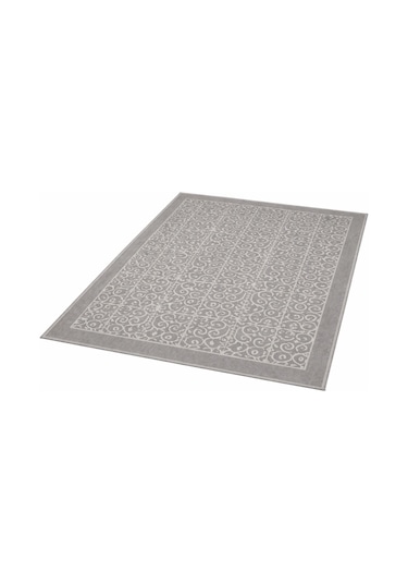 Pamuklu Bukle Lüks Kilim 140x200 -spiral Gri Gri