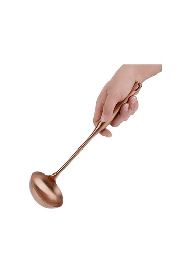 Ulzyvf Yemek Turner Spatula Paslanmaz Çelik Mutfak Aleti, Gül Desenli Çorba Kaşığı, Büyük Boy Altın Renk Kepçe Ve Yemek Spatulası