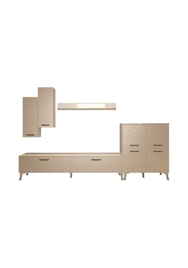 Decoraktiv Eko 6 Slm Std Silver Tv Ünitesi Tv Sehpası Beyaz