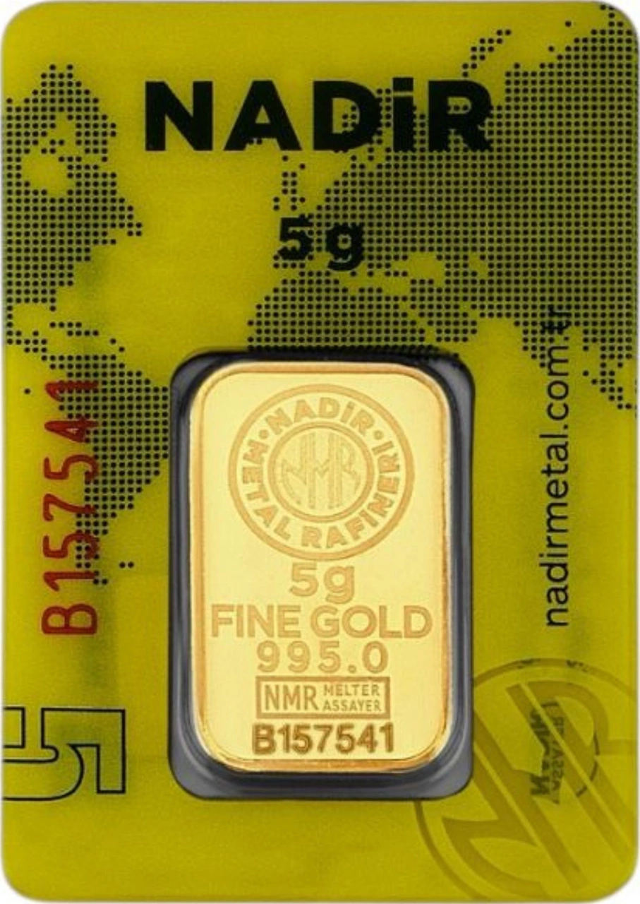 Tuğrul Kuyumculuk 5 Gram 24 Ayar Külçe Altın