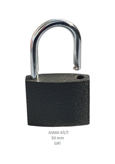 Adilon Asma Kilit, 50 Mm Gri