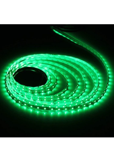 5 Metre Yeşil Smd 3528 Led Şerit Silikonsuz İç Mekan 300 Adet