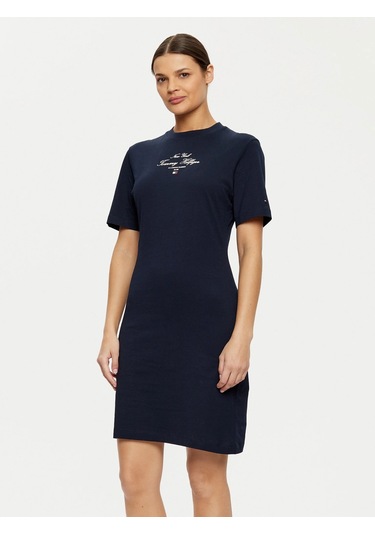 Tommy Hilfiger Tommy Hılfıger Kadın Elbise Ww0ww43830-c1g Lacivert