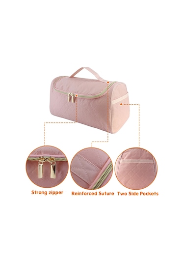 İçin Asılı Taşınabilir Stand Aksesuarları Saklama Çantası Pembe