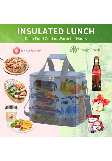 Youtek 8 Saat Isı/sıcaklık Saklama, 24 Konserve Kapasitesi, Sızdırmaz Ve Dayanıklı 600d Oxford, Çift Çanta Askısı İle Taşınabilir Outdoor Soğutma Çantası Çok Renkli