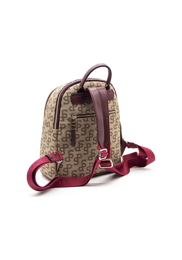 Kadın Silver Polo 901-41098 Sırt Çantası M169 Koyu Bej-nova Bordo Koyu Bej-nova Bordo