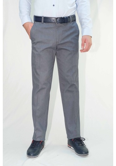 Erkek Gri Klasik Pantolon Gri