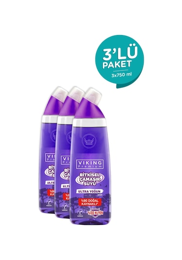 Viking Premium Ultra Çamaşır Suyu Misk 3 x 750 ML