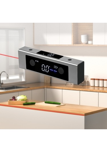 Pazly Şarj Edilebilir Ahşap Ve Dekorasyon Açı Ölçer - Dijital Lazer Eğim Ölçüm Cihazı