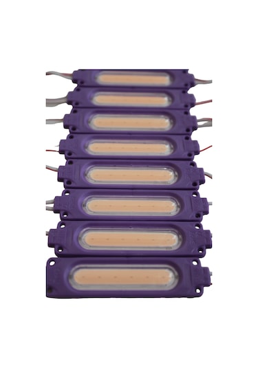 Cob Led Modül Lensli 2 Watt 12 Volt Mor 10 Adet
