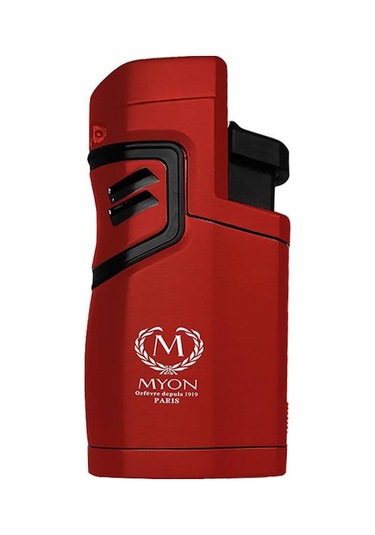 Myon 4 Pürmüz Alev Delicili Sehpalı Puro Çakmağı Kırmızı