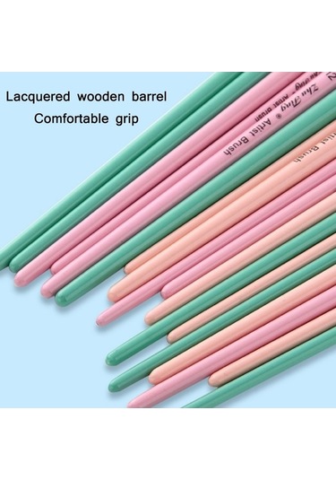 Willowhaven Zhutıng 2 Takım Pembe İnci Çubuk Naylon Yün Tebeşir Seti Zhutıng 2 Set Pembe Yün Tebeşir Seti, Naylon Ve Ahşap, 6 Adet Kalem Ucu, Sulu Boya Uygun