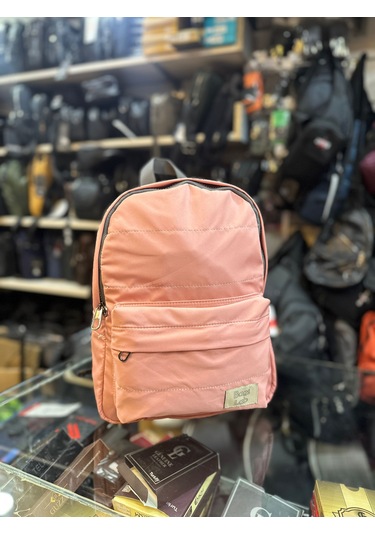 Bagslab Pembe Su Geçirmez Kumaş Sırt Çantası 1069 Pembe