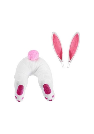 Ulzyvf Yenilikçi Pembe Tavşan Poposu - Bahçe Çiminde Süslenir - Çalı Oyunları İçin İsteğe Bağlı Dekorasyon