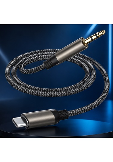 Usb-c Audio Adaptör Kablosu Kulaklık Ve Araç Ses Sistemi Uyumlu 1 Metre
