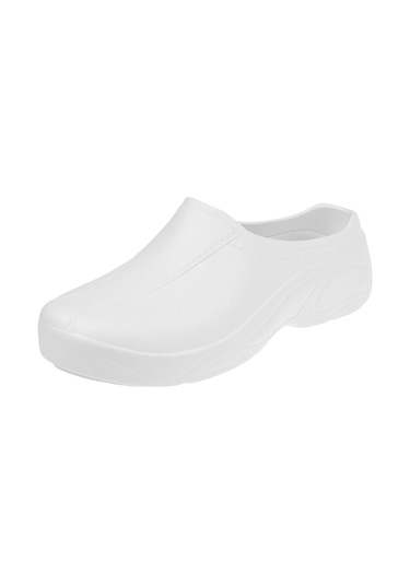 Qingmipy Hafif Ve Su Geçirmez Eva Terlikler, Hem Evde Hem İşte Kaymaz Tabanlı Rahat Ayakkabılar - Unisex Beyaz