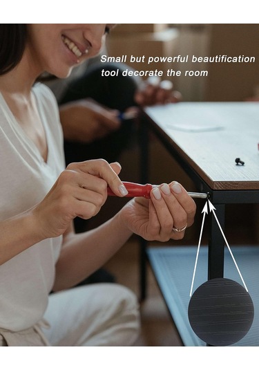 Dofolink 540 Adet Pvc Ahşap Desenli Vida Delik Sticker, 10 Renkli 10 Sayfa Yapıştırıcı Kapak, Dolap, Kitaplık, Bilgisayar İçin Su Geçirmez, Dayanıklı