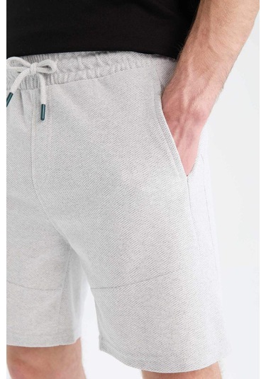 Defacto Slim Fit Dar Kesim Dar Paça Şort W7965az25smgr363 Gri