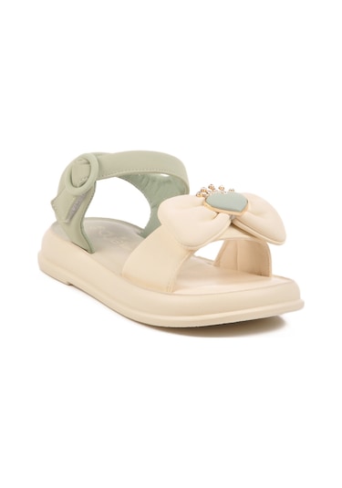 Yeşil Hafif Esnek Taşlı Kız Çocuk Sandalet 25y600-5 F Yeşil Yeşil Hafif Esnek Taşlı Kız Çocuk Sandalet 25y600-5 F Yeşil
