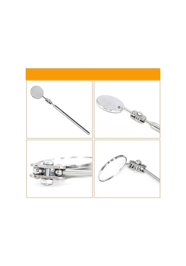 Novahub Evrensel Katlanabilir Otomobil Aynası - 30mm Çelik Kaynak Ve Şasi Kontrolü İçin Dayanıklı