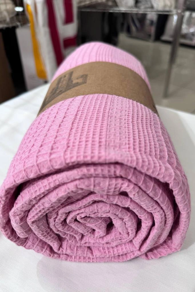 Çeyiz Diyarı Tek Kişilik Yazlık Pamuklu Tek Pike Pembe Pembe