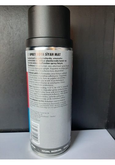 WÜRTH SPREY BOYA SİYAH MAT 400 ML