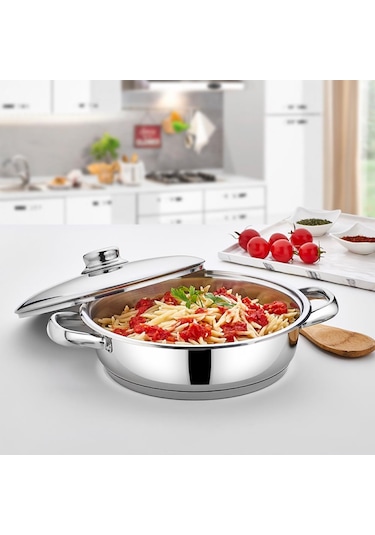 Gülsan Çelik Mega Basık Tencere 22Cm