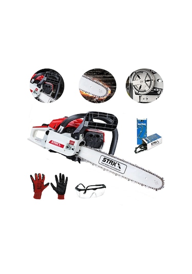 Ağaç Kesme Makinesi Benzinli Motorlu Testere 63cc 7.9hp Zinc .