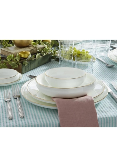 Sufi 12 Kişilik Yemek Takımı 55 Parça Altın