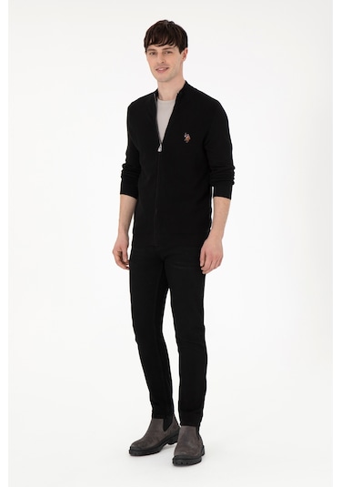 U.s. Polo Assn. Erkek Siyah Hırka Triko 50288871-vr046 Siyah