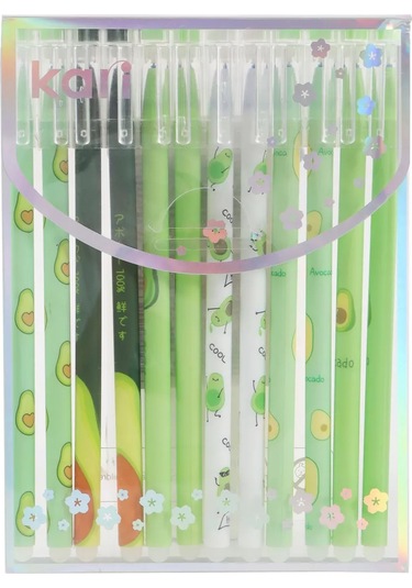 Kari Mavi Jel Kalemler Okul İçin 12'li S 193041499 Yeşil