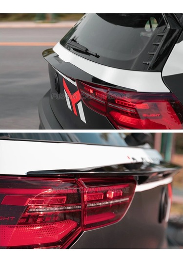 Volkswagen Golf 8 Uyumlu Middle Spoiler İthal Piano Black Spoiler