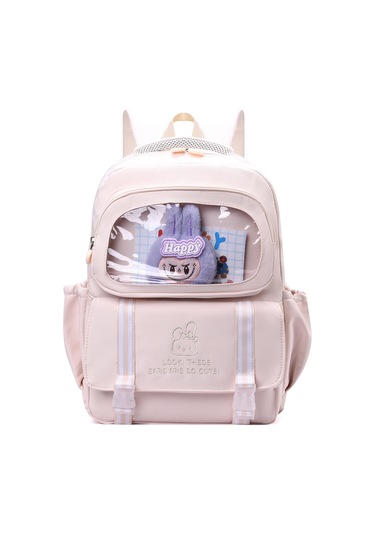 İlkokul Okul Çantası Yeni Büyük Kapasiteli Hafif Rahat Erkek Ve Kız Sırt Çantası 3-6 Yaşında Oxford Kumaş Çocuk Sırt Çantası Beyaz