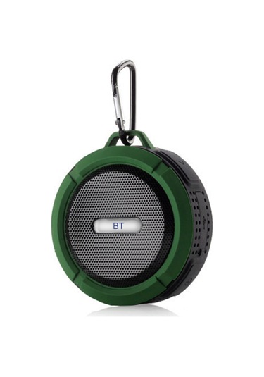 Jeemson Yeşil Mini Taşınabilir Bluetooth Hoparlör - Su Geçirmez, Toz Koruyucu, Süspansiyon Çubuğu İle Dış Etkinlikler İçin, Tf Kart Desteği Ve Derin Taban