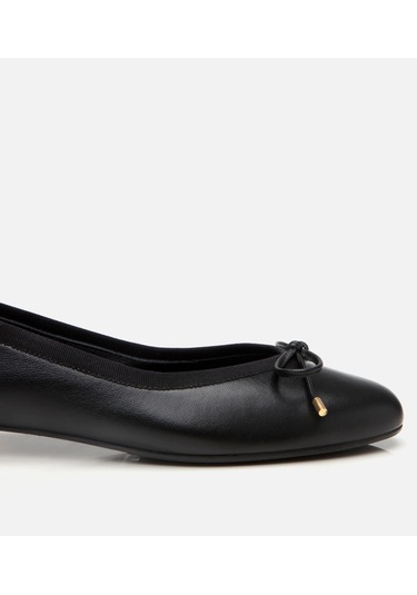 Hotiç Kadın Deri Siyah Topuk Detaylı Babet 01ayh304530a100 Siyah-black Siyah