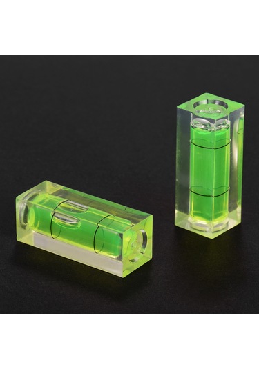 Xindoker Fonograf Çarkı Seviye Aracı, Mini Küresel Seviye, Yeşil Arka Planlı, 2 Adet Set