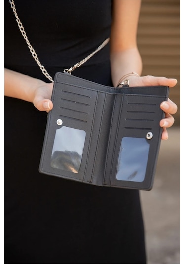 Bizoon Ol-2021-I Telefon Bölmeli Zincir Askılı Çapraz Çanta