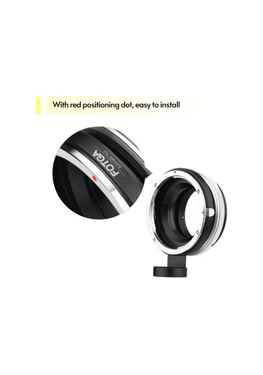 Yaozixa Fotga Metal Tilt Lens Adapter: Canon Ef'den Sony E'ye Aktarım, 0-8 Derece Eğim Açı, Siyah Renk