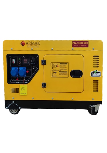 Armak PDA13500MEK 13.7 KVA Dizel Monofaze Kabinli Portatif Jeneratör