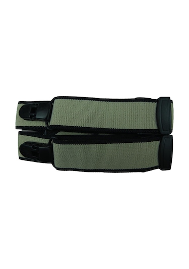 Kemer Sepeti Bej Renkli 4 Klipsli Pantolon Askısı Bej