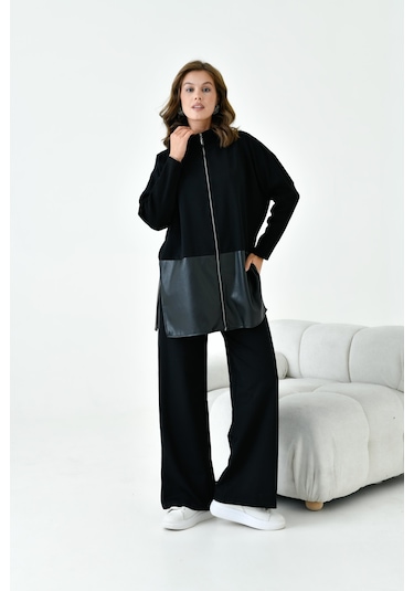 Ftz Kadın Deri İki İp Takım Siyah 30949-siyah Siyah