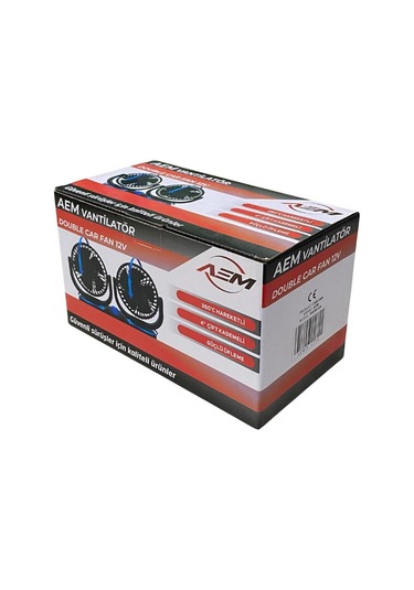 12v Vantilatör 4 '' Çakmak Fişli Torpido Üstü Çift Devre 360 Ayarlanabilir 255 110 140 Mm