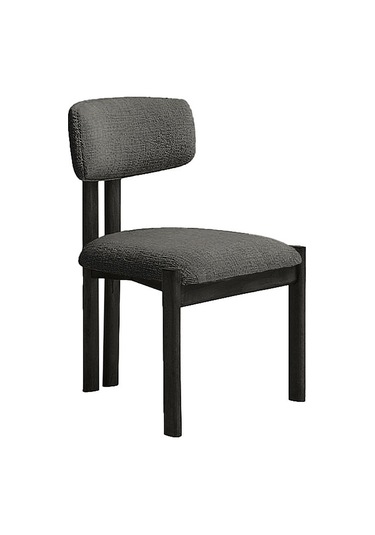 Espoo İskandinav Ahşap Bohem Sandalye Siyah - Antrasit