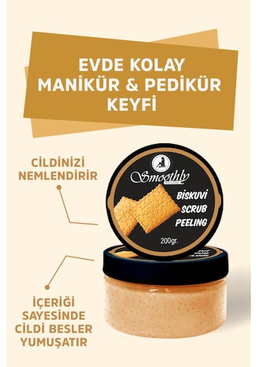 Bisküvi Aromalı Canlandırıcı & Yumuşatıcı El Ayak Ve Vücut Bakım Peelingi 200gr