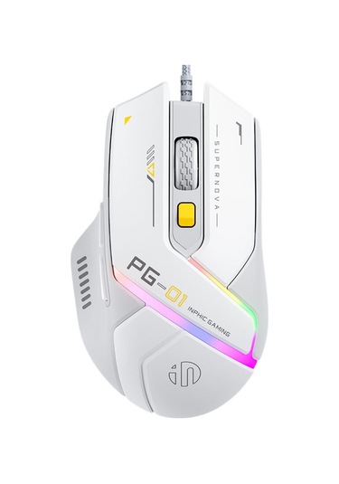 Inphıc Pg1 Usb Kablolu E-spor Oyun Mouse Rgb Işık Bilgisayar Dizüstü Fare