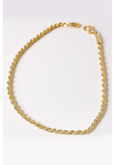 Halat Bileklik N11.13558 Sarı Altın