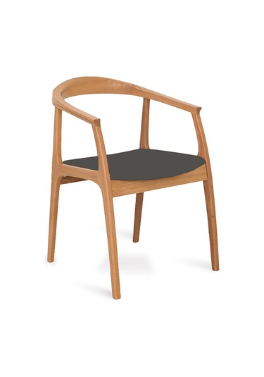 Helsinki Antrasit C Model Bohem Natural Ahşap Sandalye