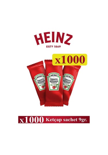Ketçap Sachet 9 Gr X 1000 Ad - HEİNZ